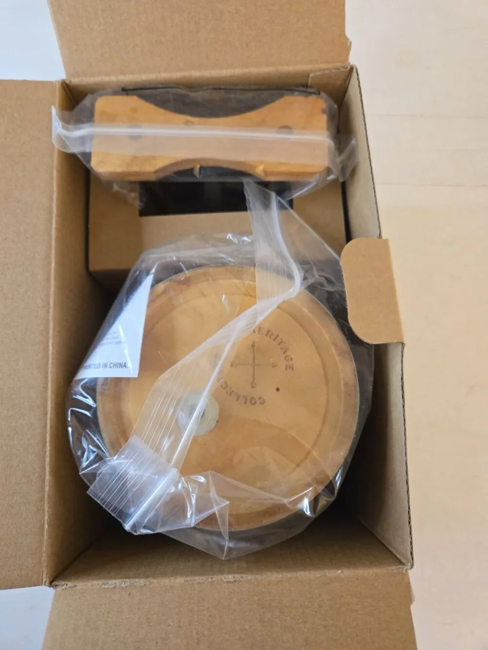 Refinery Wood Whiskey Barrel Serving Drink Dispenser New In Box
